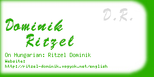 dominik ritzel business card